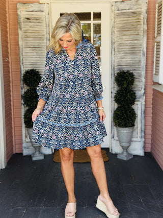 Emerson Navy Dress