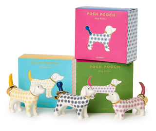 Ceramic dog ring holder with floral pattern

Farmhouse style dog ceramic ring holder for vanity

Whimsical dog ring holder made from ceramic

Decorative ceramic dog ring holder for rings