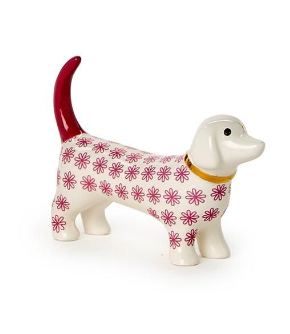 Ceramic dog ring holder with floral pattern

Farmhouse style dog ceramic ring holder for vanity

Whimsical dog ring holder made from ceramic

Decorative ceramic dog ring holder for rings