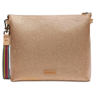 Consuela Lyla Downtown Crossbody with floral embroidery and gold glitter
