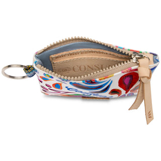 Consuela Bianca Pouch with colorful printed exterior and keyring zipper pouch