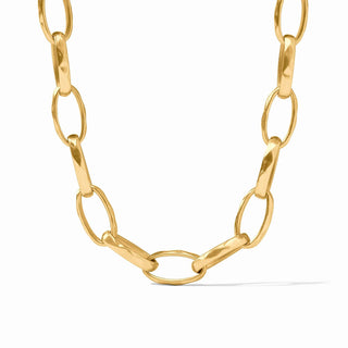 Solara Link Necklace by Julie Vos in 24K gold plate

Julie Vos Solara gold link chain necklace

Hammered gold oval link necklace by Julie Vos

Bold gold statement chain necklace

Adjustable toggle clasp gold link necklace