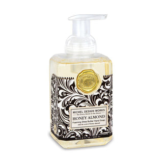 Honey Almond Foaming Hand Soap in decorative pump bottle by Michel Design Works