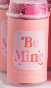 Valentine’s Bath Confetti Poppers with pink heart-shaped bath confetti in clear plastic poppers

Sweet Peony scented Valentine bath confetti poppers displayed in countertop box

Heart-shaped bath confetti poppers for Valentine’s Day gifts and self-care

Pink Valentine bath confetti poppers with Sweet Peony fragrance

Valentine’s Day bath confetti poppers in assorted pink designs