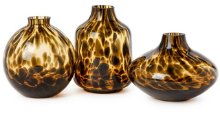 Tortoise Print Vases
