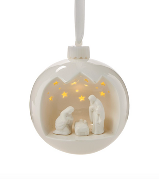 Nativity Scene Light-Up Keepsake Ornament with Stand