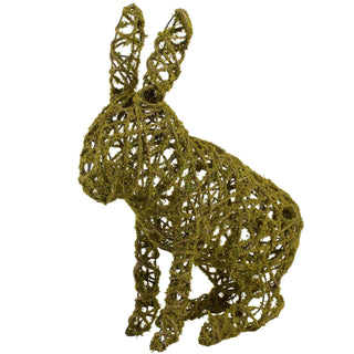 Sitting moss rabbit sitter garden decor