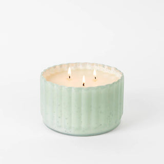 Sweet Grace Candle in antique green ribbed 3-wick vessel

Greenleaf Sweet Grace 3-wick soy-blend candle

Vintage-inspired green Sweet Grace candle by Greenleaf

Large Sweet Grace candle with up to 70-hour burn time
