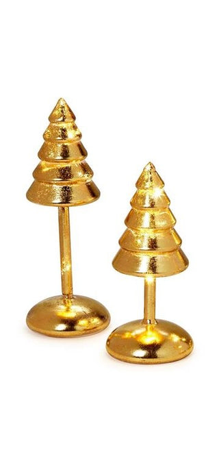 Gold LED Trees