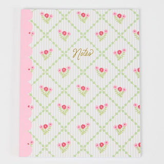 Scallop Notebook 8x10 | Floral Inspirational Notebook for Notes & Journaling