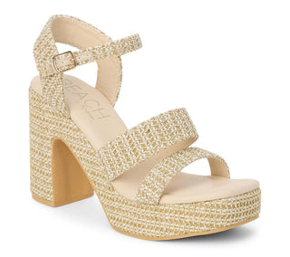 Alessia Heel woven platform sandal with ankle strap