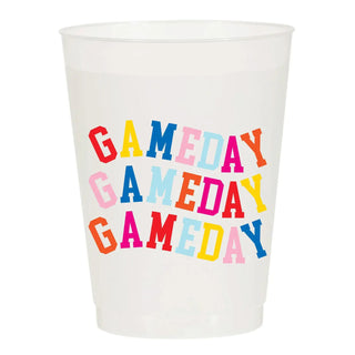 Gameday Multi Colored Frosted Cup