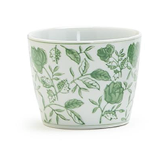 Green and white patterned ceramic countryside cachepot for plants

Assorted green floral ceramic cachepots with classic countryside design

Green toile ceramic cachepot for herbs or small plants

Decorative green and white ceramic plant cachepot assortment

Classic green patterned ceramic cachepot for home décor

Countryside-inspired green ceramic cachepot with floral detailing