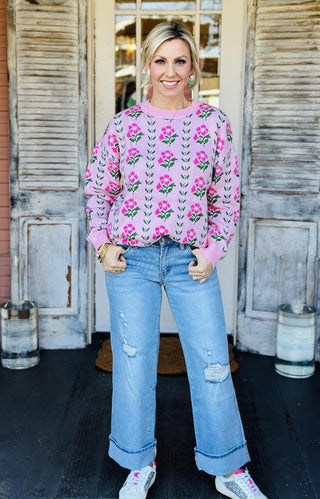 Grace Floral Sweater