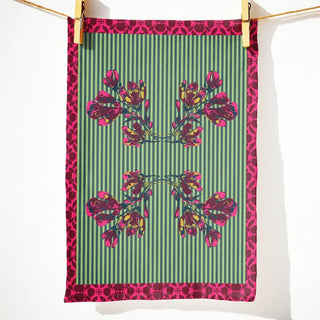Lynette Reed Tea Towel with decorative printed design