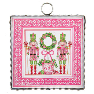 Beck's Pink Nutcrackers Mini Gallery Round Top