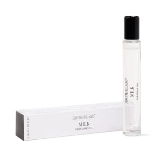 Archipelago Milk Bubble Bath in glass bottle with wooden stopper