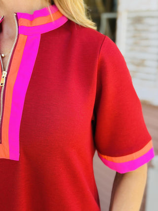 Rory Burgundy Dress
