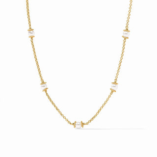 Julie Vos Hydra Delicate Station Necklace Pearl