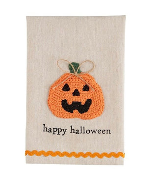 Halloween Crochet Tea Towel