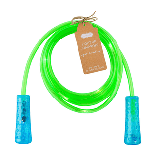 Light up jump rope with LED lights for kids

Motion activated LED jump rope in bright colors

Kids glowing jump rope outdoor play

LED light up jump rope for children ages 3+

Colorful light up jump rope toy