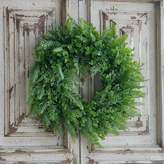 20 inch greenery wreath for front door farmhouse style decor