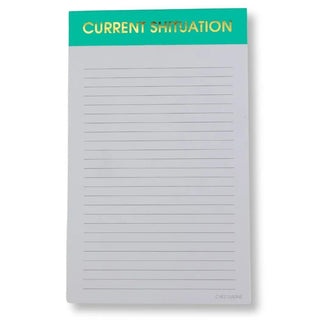 Funny 5x8 lined notepad Current Shituation