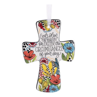 God’s Plan For Your Life hand-painted inspirational cross