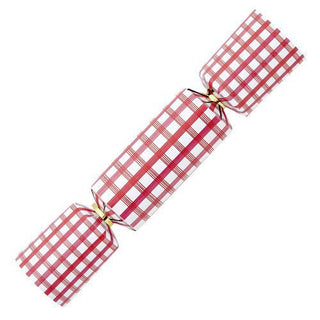 Red gingham mini Christmas cracker

Set of mini gingham holiday crackers

Gingham print party cracker with confetti

Red plaid mini Christmas crackers set

Holiday crackers with gingham design