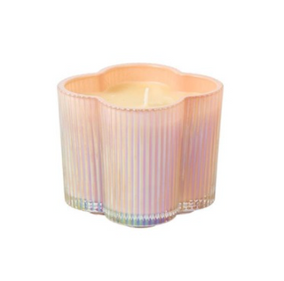 Sweet Grace #75 candle in an iridescent ribbed glass jar with warm wax and a single wick

Sweet Grace #75 scented candle featuring passion fruit, sparkling tea, and patchouli in decorative glass

Sweet Grace #75 luxury candle in pastel iridescent vessel for home fragrance and décor