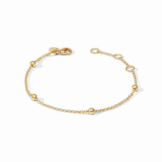 Solara Bracelet in gold by Julie Vos

24K gold plated Solara chain bracelet

Julie Vos Solara Delicate gold bracelet

Minimal gold bead bracelet by Julie Vos

Adjustable gold chain bracelet with polished beads