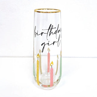 Birthday Girl Glass Flute