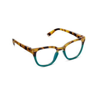 "Faye Tokyo Tortoise/Teal Blue Light glasses with cat-eye frame"

"Tokyo Tortoise and teal colorblock Faye Peepers eyewear with metal accents"

"Faye Peepers Blue Light glasses with dipped teal cat-eye design"

"Bold Faye Tokyo Tortoise/Teal Blue Light glasses with fashion-forward shape"