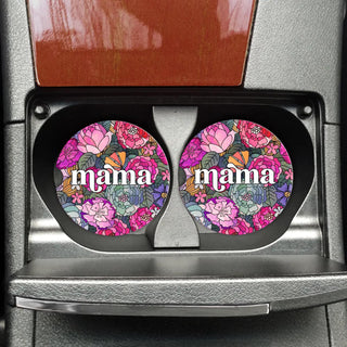 Mama Floral Car Coasters