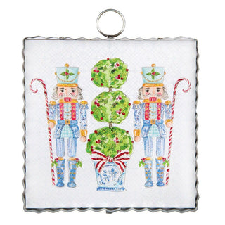 Mini Art Blue Nutcrackers Round Top