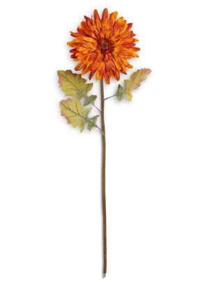 Large Orange Gerbera Daisy Stem