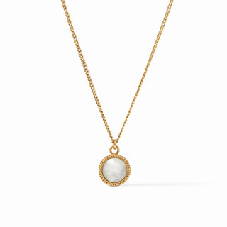Fleur-de-Lis Solitaire Necklace Clear Crystal Julie Vos