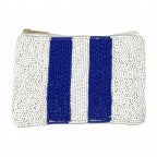 Blue & White Stripe Coin Purse