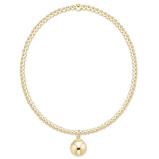 enewton Classic Gold 2mm Bracelet - Classic Gold 8mm Charm