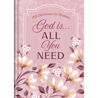 God Is All You Need devotional book for women with pink floral cover