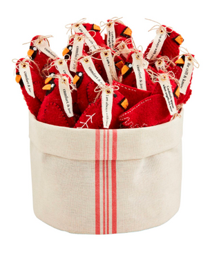 Felt cardinal Christmas ornaments with sentiment tags

Red cardinal hanging ornaments with jute twine

Stuffed felt bird ornaments with inspirational messages

Cardinal felt holiday decor with canvas tag

Cardinal remembrance ornaments for Christmas trees