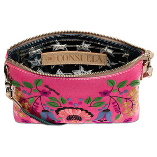 “Consuela Ivy Midtown Crossbody with hot pink glitter and floral embroidery”

“Hot pink Consuela Ivy crossbody with adjustable woven strap”

“Consuela Ivy Midtown bag with floral design and natural leather trim”

“Interior view of Consuela Ivy Crossbody with card slots and pocket”

“Floral embroidered Consuela Ivy Midtown Crossbody made in Mexico”