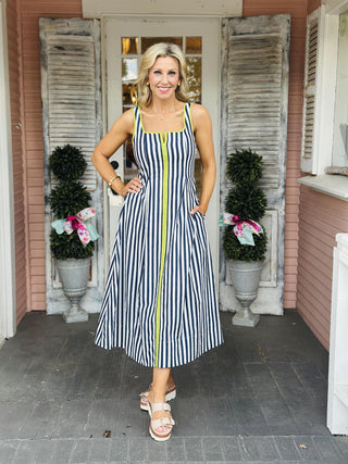 Hadlee Navy Dress