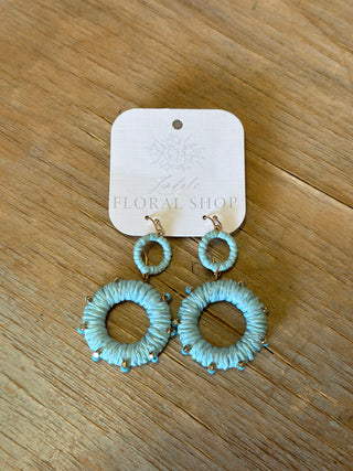 Baby Blue Dangly Earrings