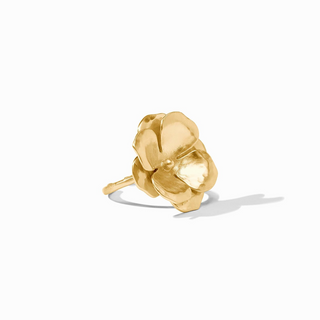 Julie Vos Bloom Statement Ring Gold