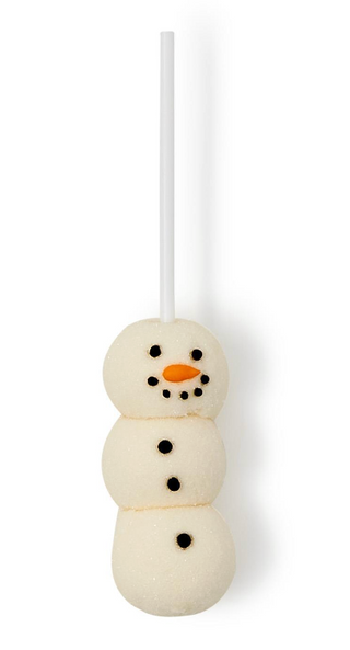“Snowman marshmallow sticks in clear gift bag with red bow”

“Set of snowman marshmallows for hot cocoa stirring”

“Vanilla snowman marshmallow stick treat”

“Festive snowman marshmallow stir sticks for cocoa”

“Adorable snowman marshmallow gift set for holidays”