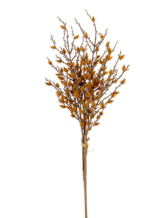 Pinecone Branch Bundle, Orange Gold