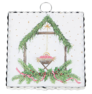 Mini Art Gingham King Round Top