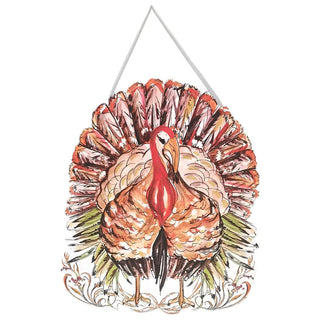 Festive Turkey PVC Door Hanger