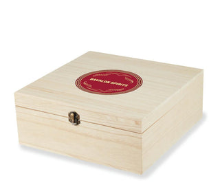 Admiral 8-piece crystal whiskey tumbler and ice sphere mold gift set in wooden box